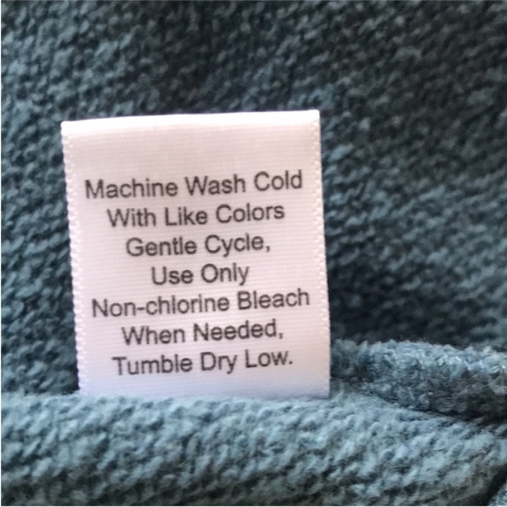 Vera Bradley Blue Zip Hoodie Jacket Thumbhole Cotton Blend Large - Picture 12 of 14